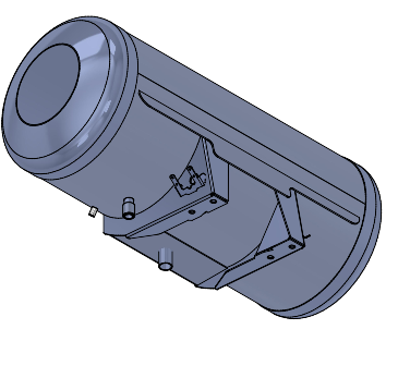 Water Tank 400L Steel Fabrication Sub-Assembly - Mk6
