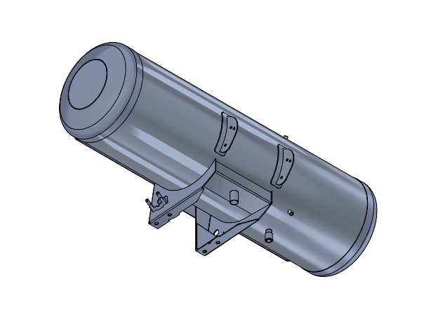 Water Tank 600L Steel Fabrication Sub-Assembly - Mk6