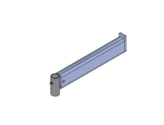 Small outrigger for Fold-out handrail system