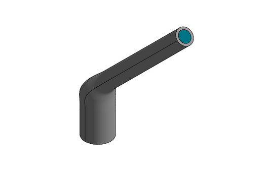 Silicone Reduction Hose - Water Pump to Fill Tube 45°