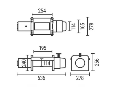 Rhino-12 24v winch